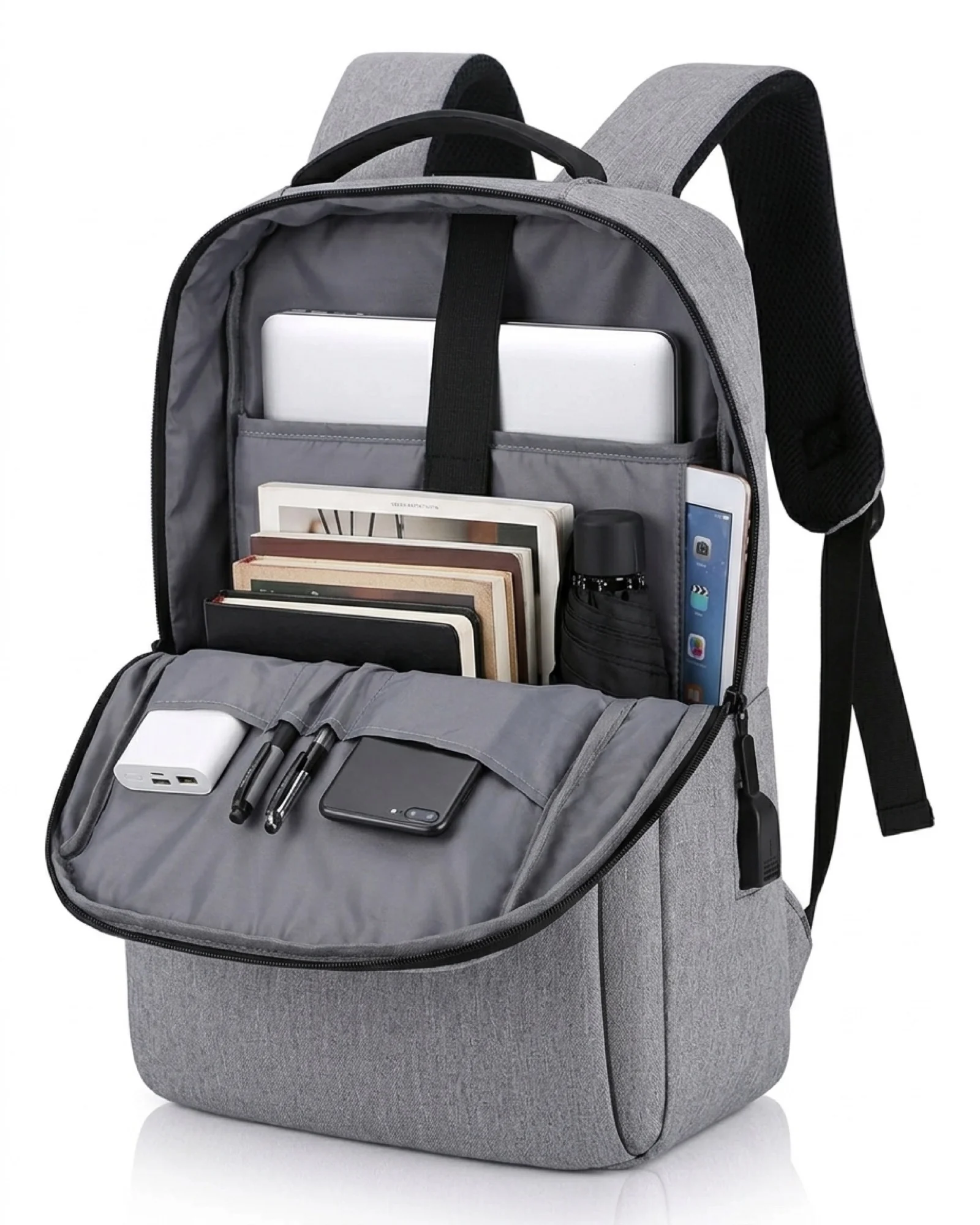 Referência Mochila Executiva Usb Personalizada — variação 1